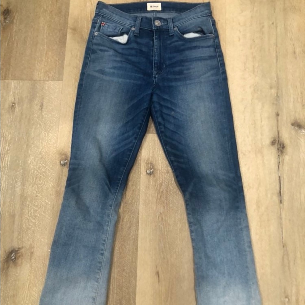 HUDSON WOMENS OMBRE MEDIUM WASH MID RISE JEANS SIZE 26